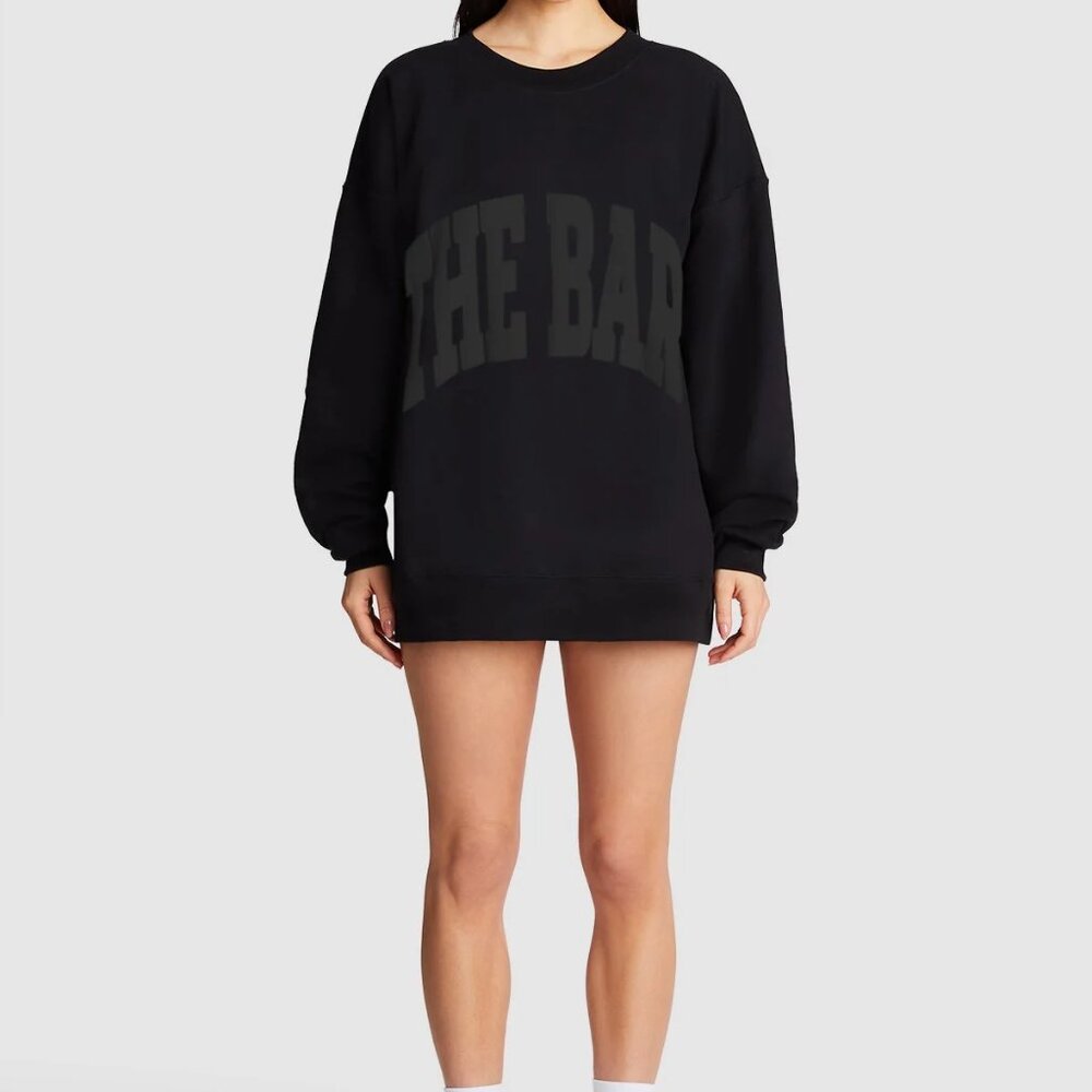 THE BAR VARSITY SWEATSHIRT BLACK XL